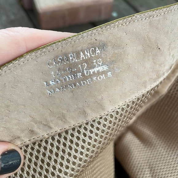 Miz Moos Green Leather Casablanca size 39 calf height boots - Picture 14 of 16